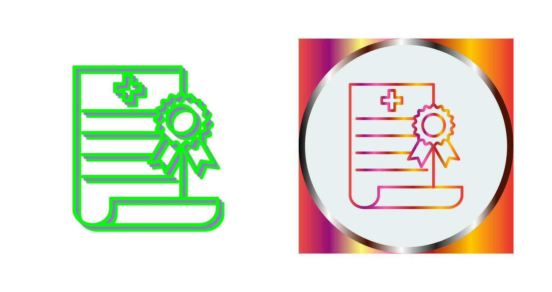 death Certificate Vector Icon