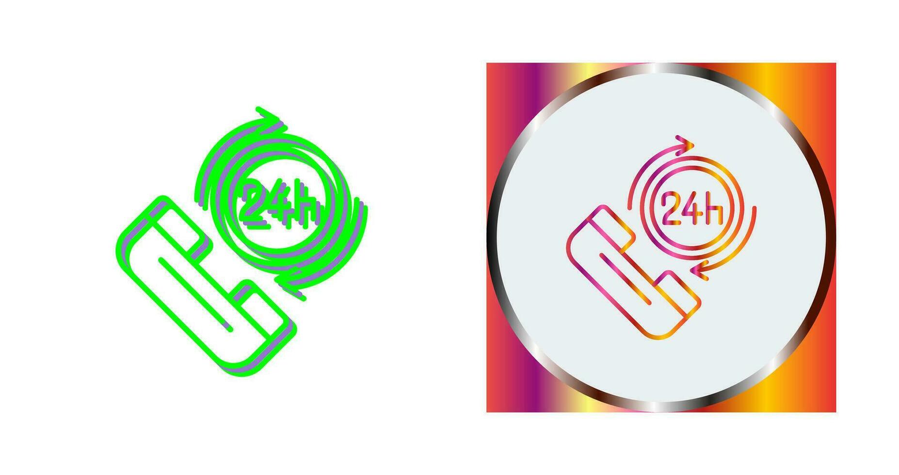 24h Vector Icon