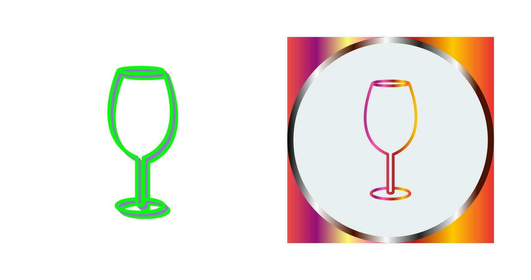 icono de vector de copa de vino