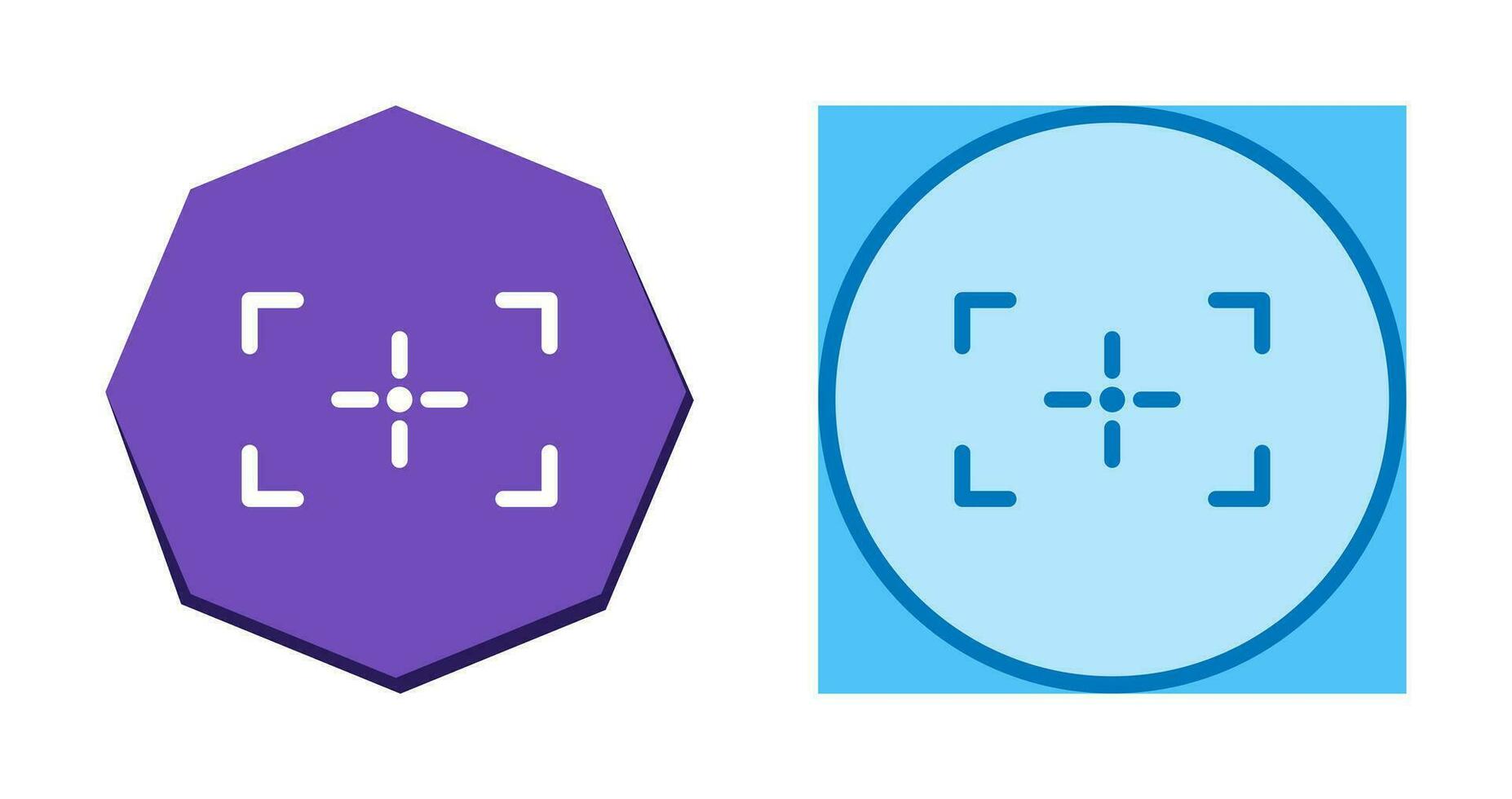Unique Focus Vector Icon