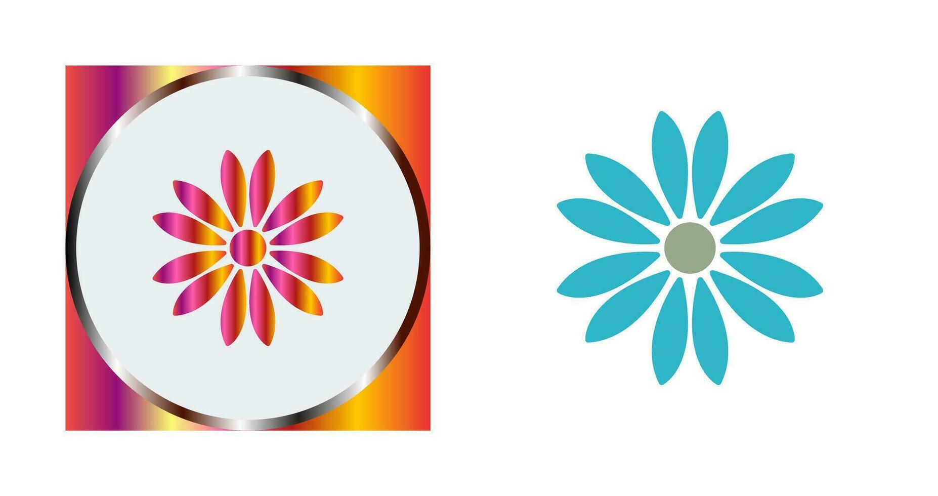Unique Flower Vector Icon