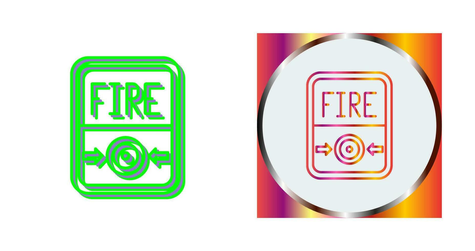 Fire Button Vector Icon