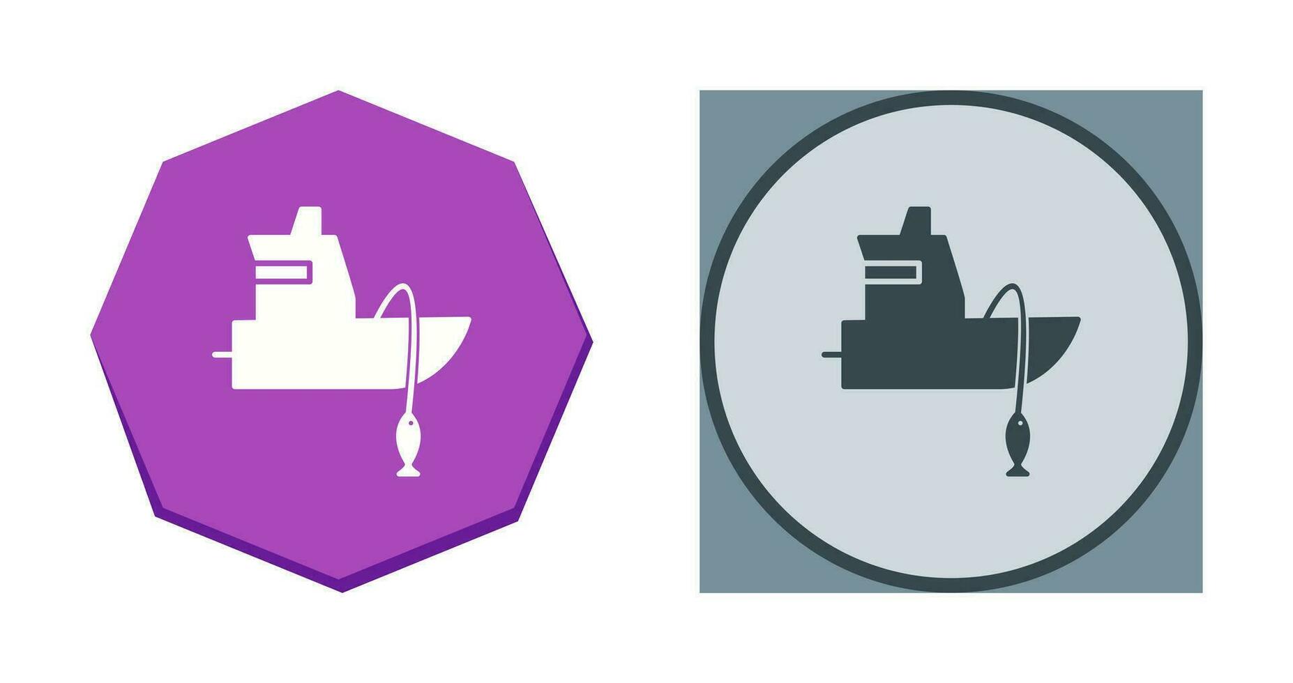 Fishing Boat Vector Icon