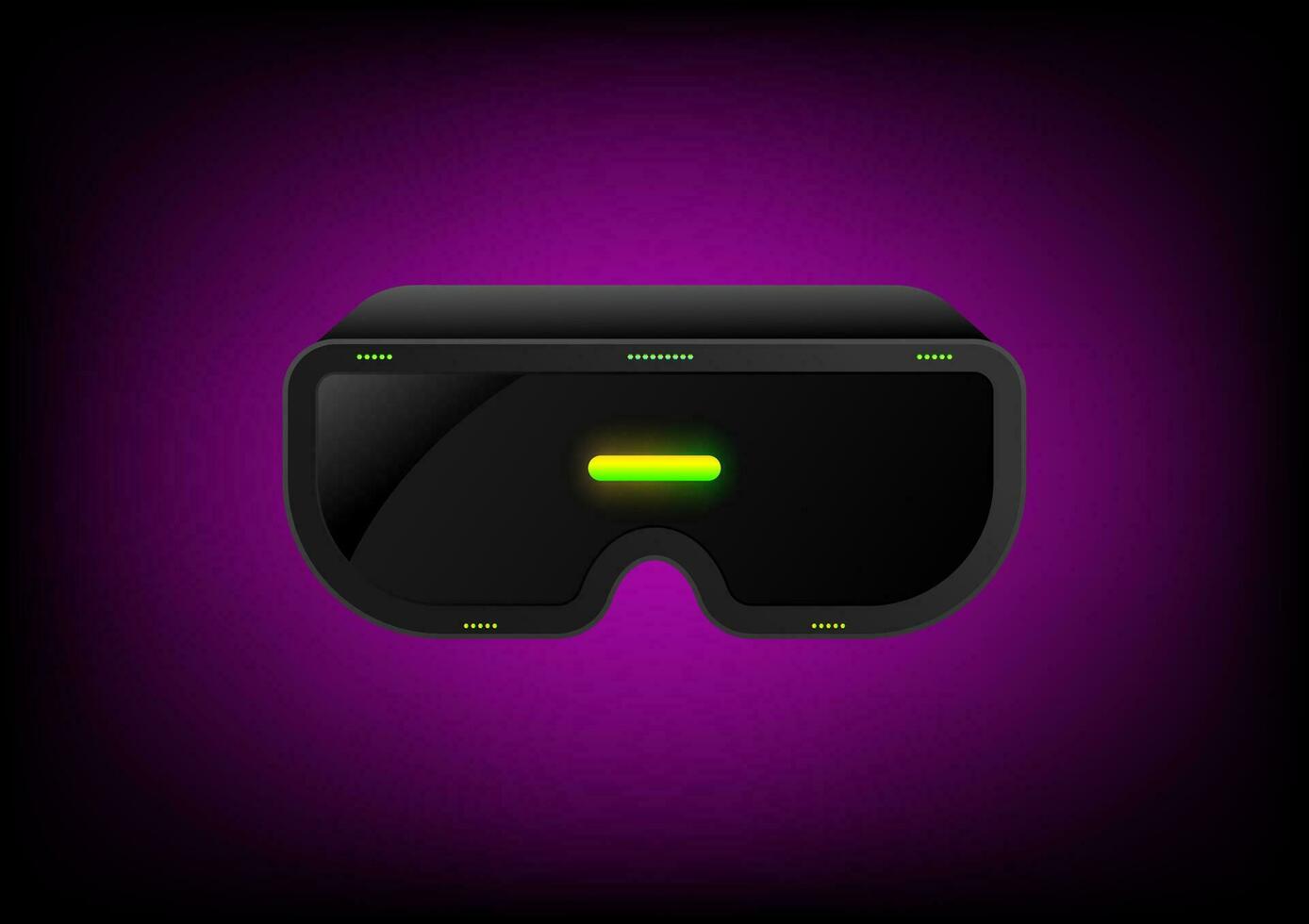 Vitual vr glasses reality game interactive technology innovation abstract background vector illustration