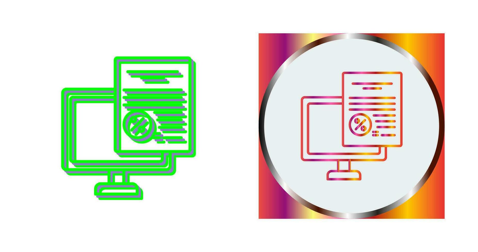Online Tax Vector Icon