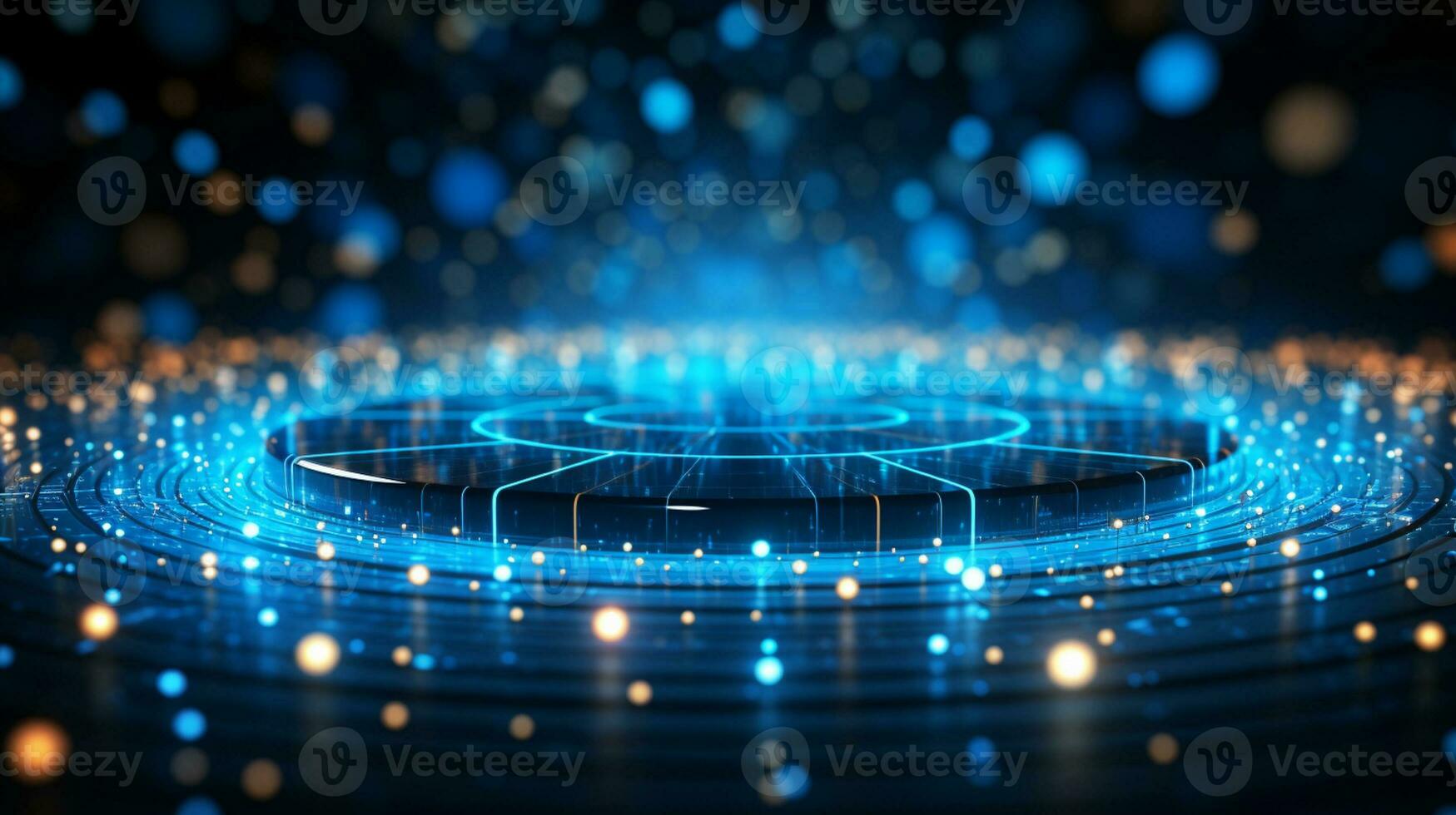 Abstract background. Motion swirl. Glowing circle. Bright spiral. Glow podium. Empty Scene. Space tunnel. Light ellipse. Glint galaxy. Oval stage. Led studio. Lens flare. Generative AI photo