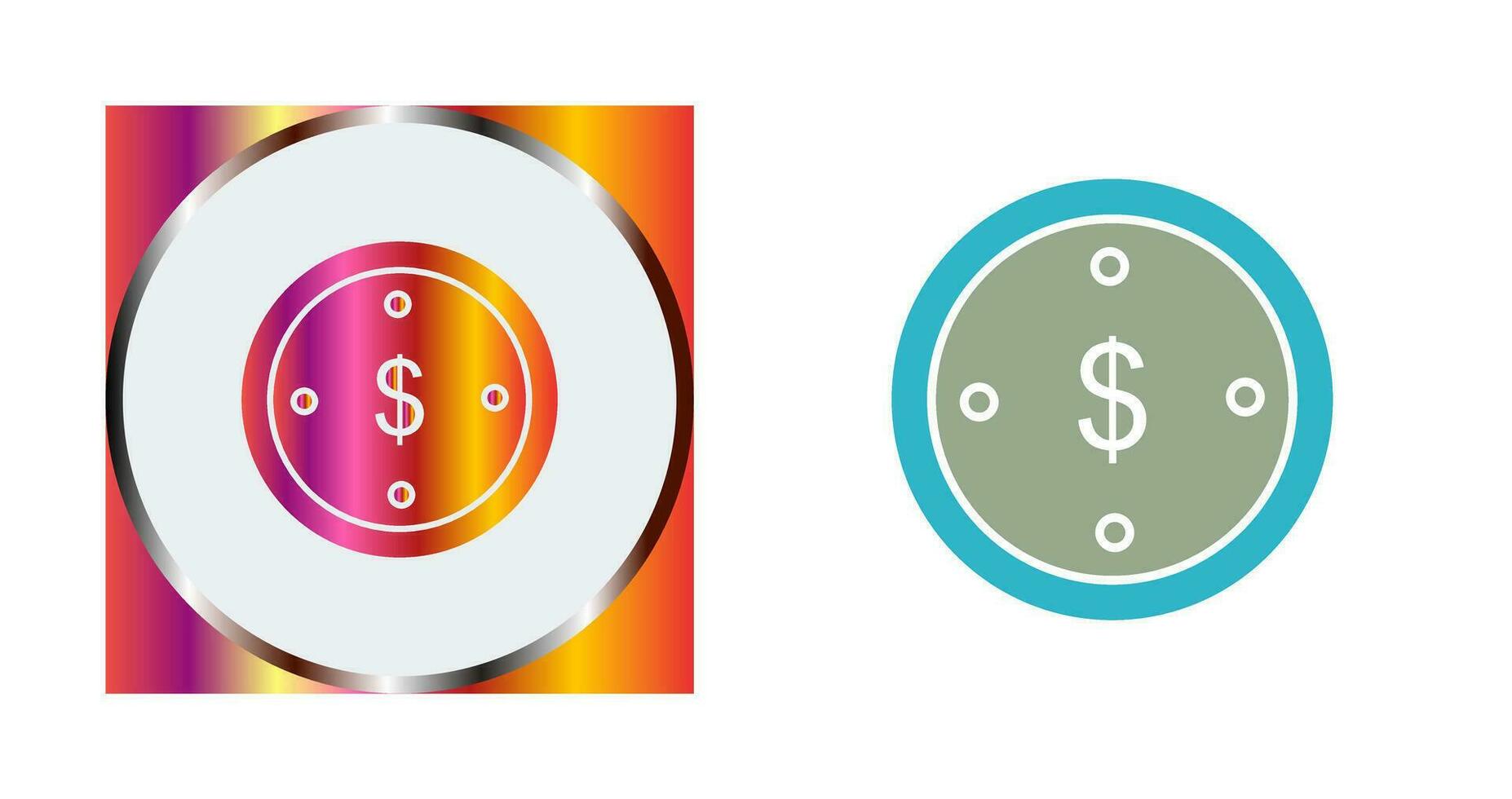 Dollar Coin Vector Icon