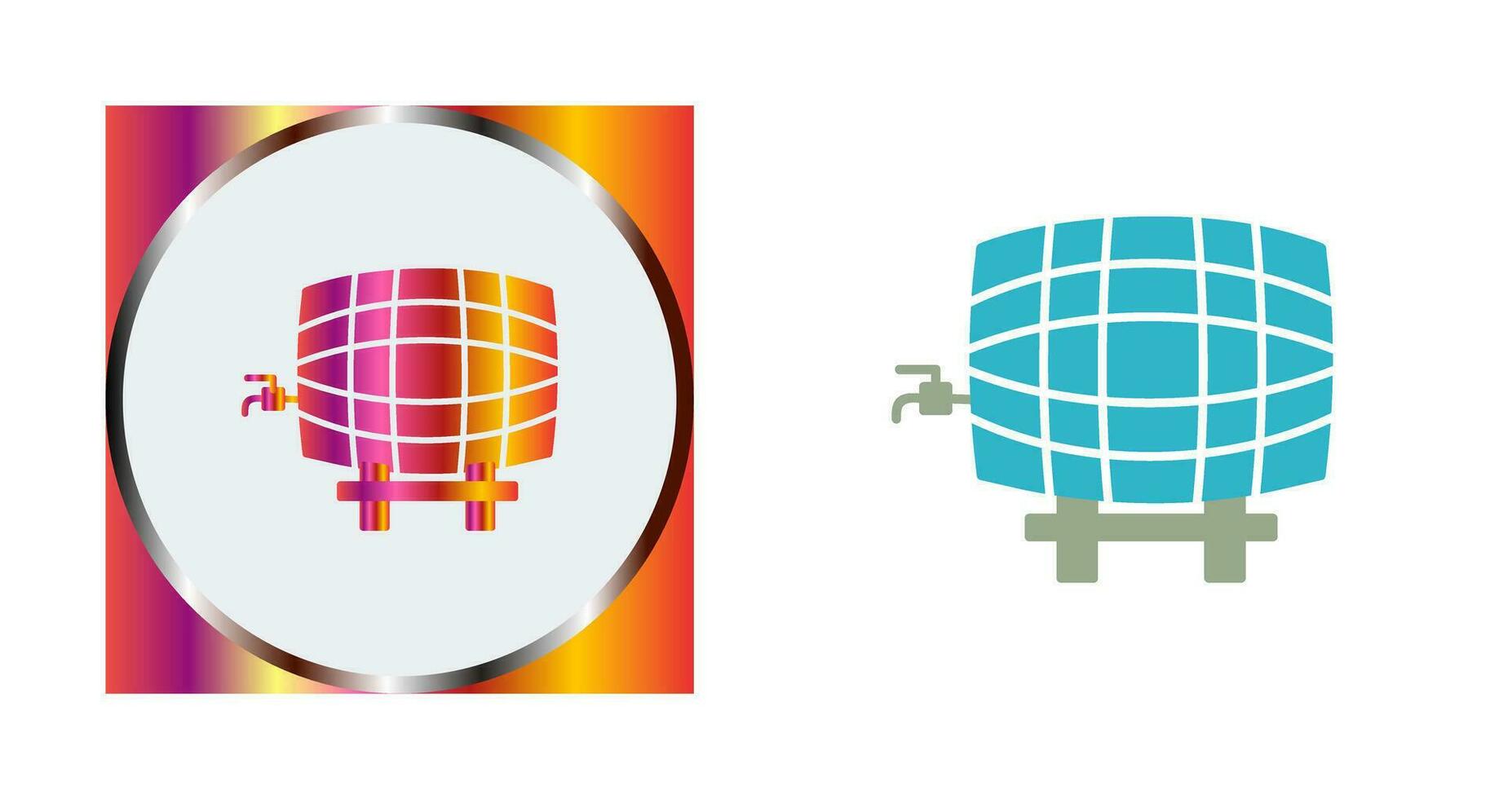 Barrel with Tap Vector Icon