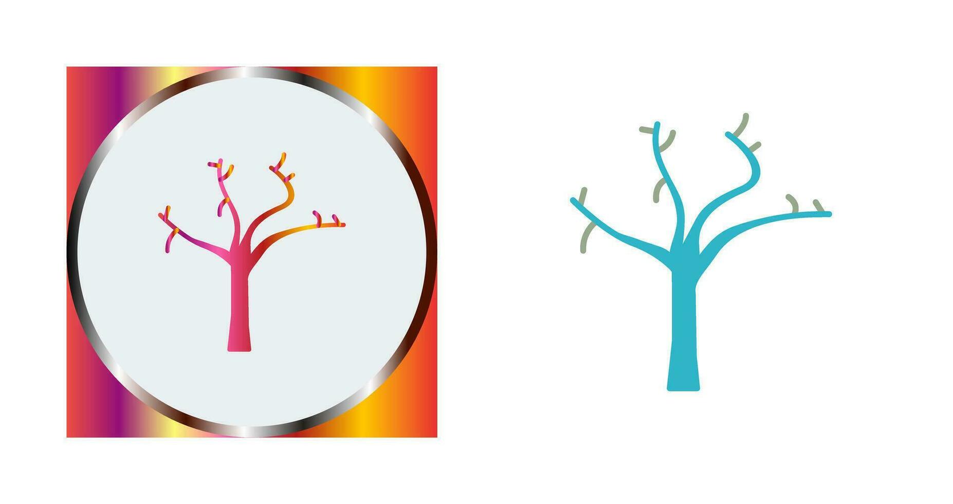 Tree with no Leaves Vector Icon