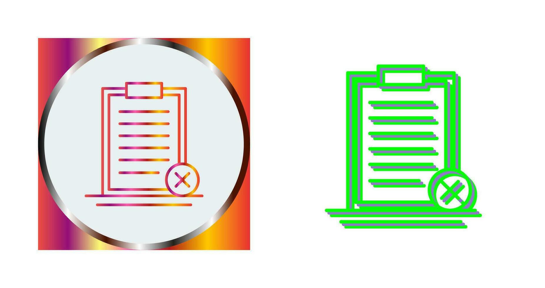 Rejected Vector Icon