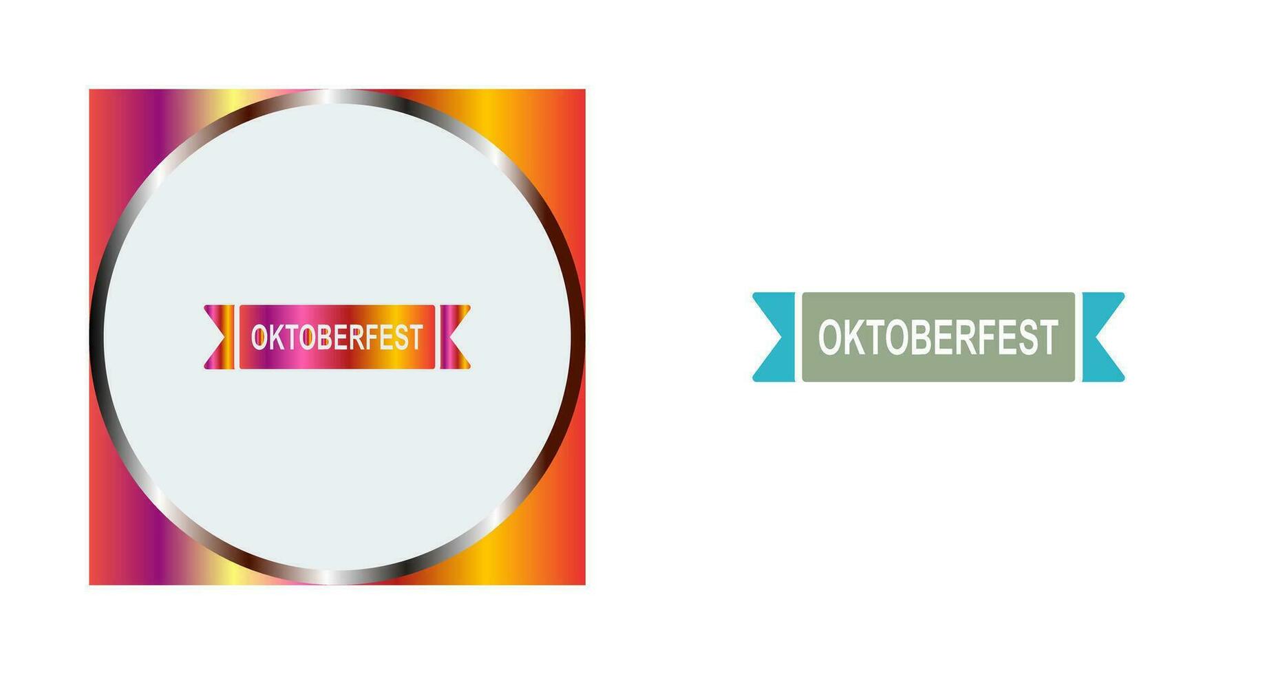 Oktoberfest Banner Vector Icon