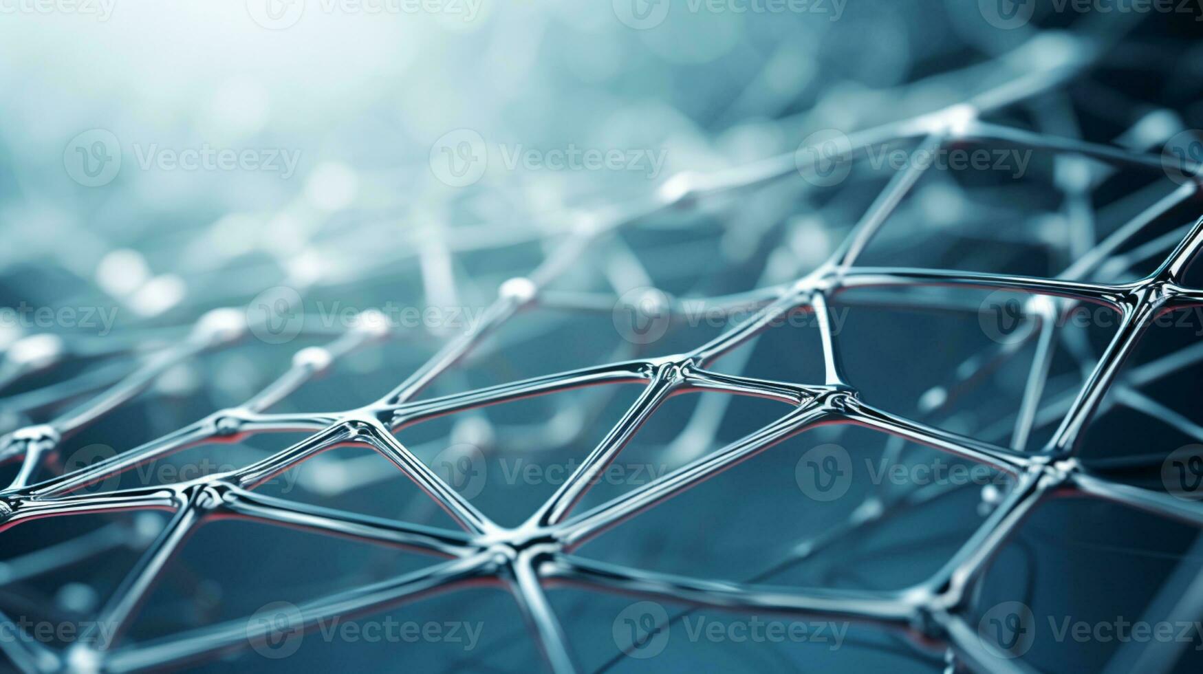 Futuristic molecule patterns connect for genetic research discovery AI Generative photo