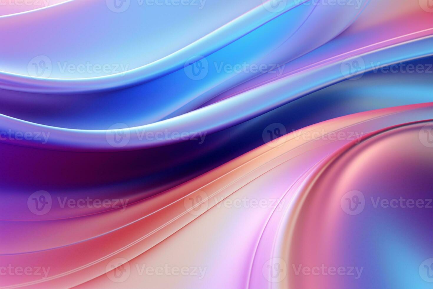 Realistic Metallic holographic iridescent gradient background ai generative photo