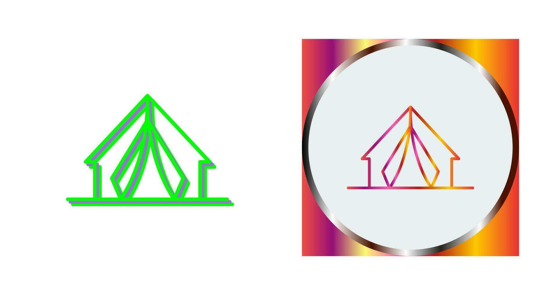 icono de vector de campamento