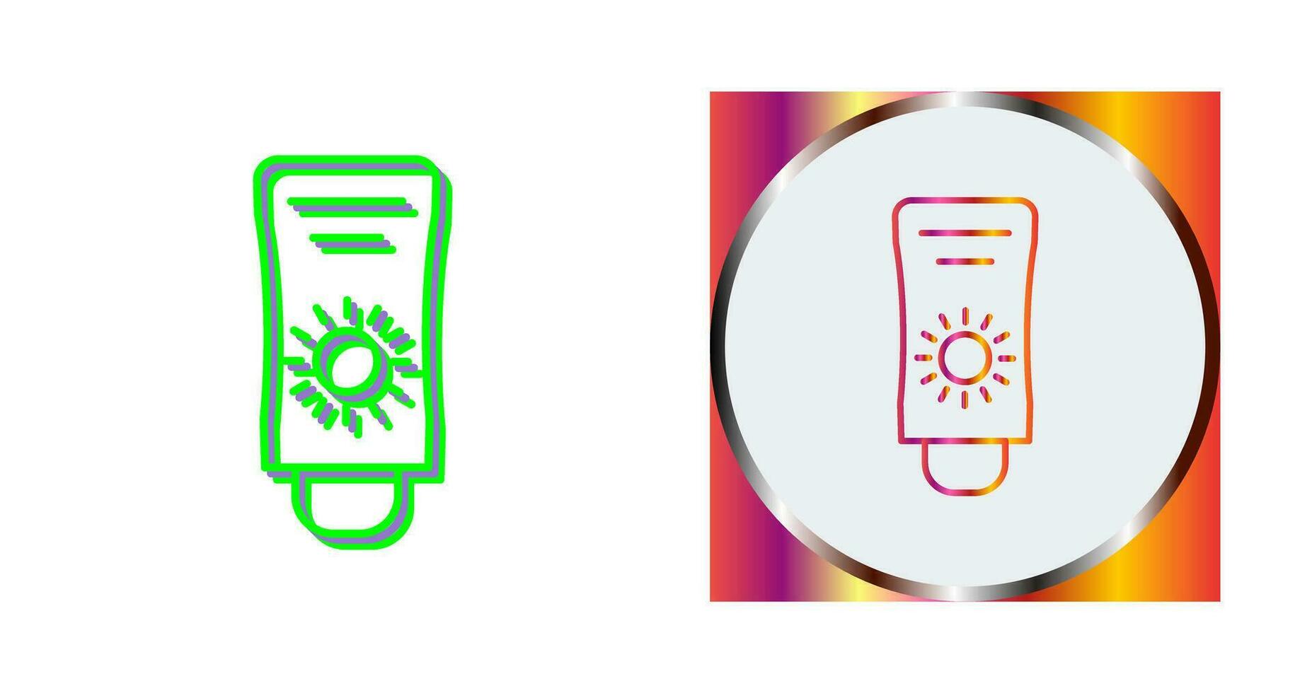 Sun Cream Vector Icon