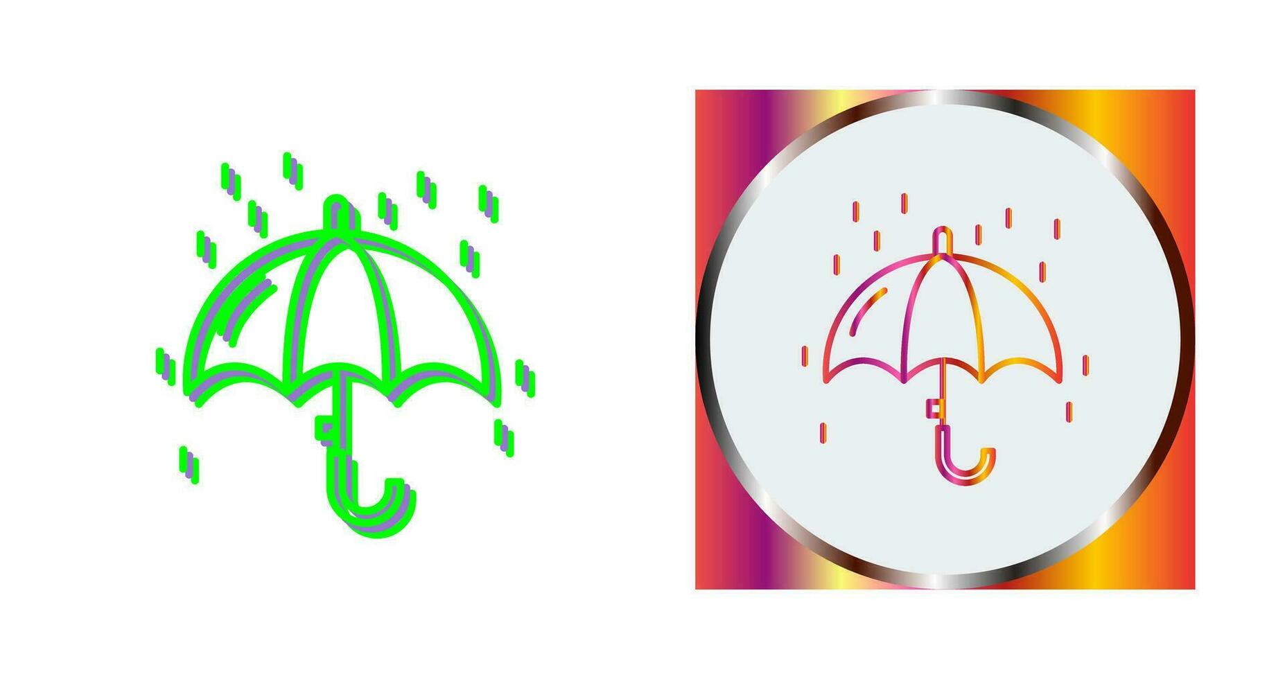 Raining Vector Icon