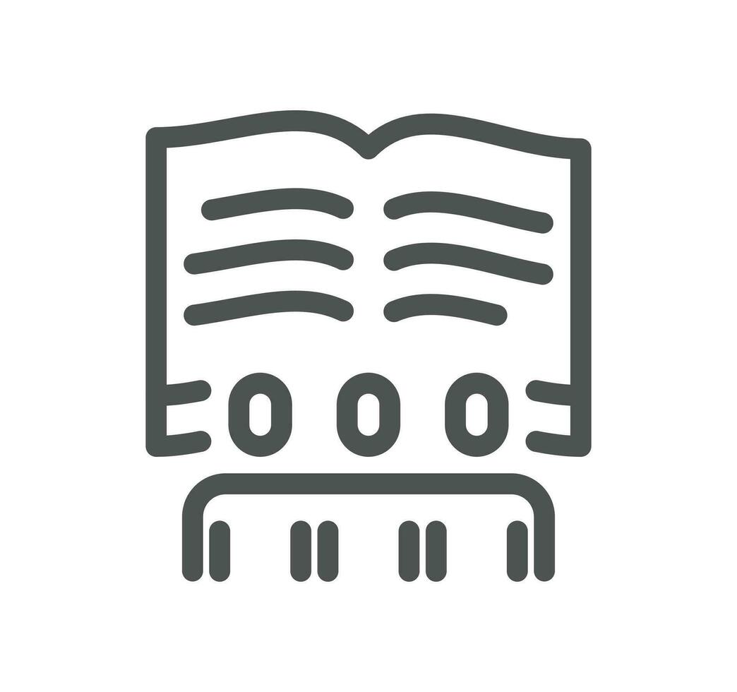 Online education related icon outline and linear vector. vector