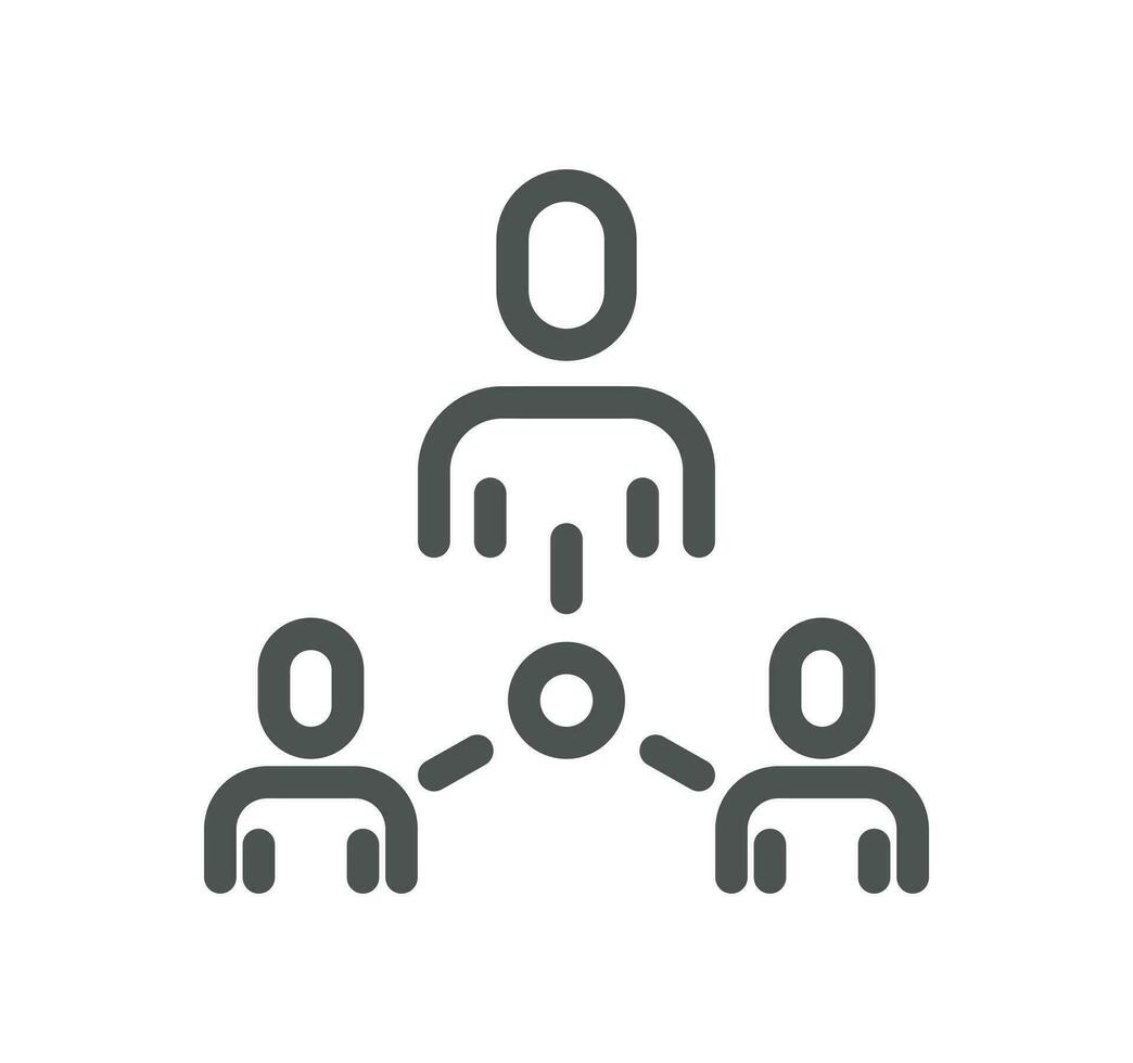 Network related icon outline and linear vector. vector