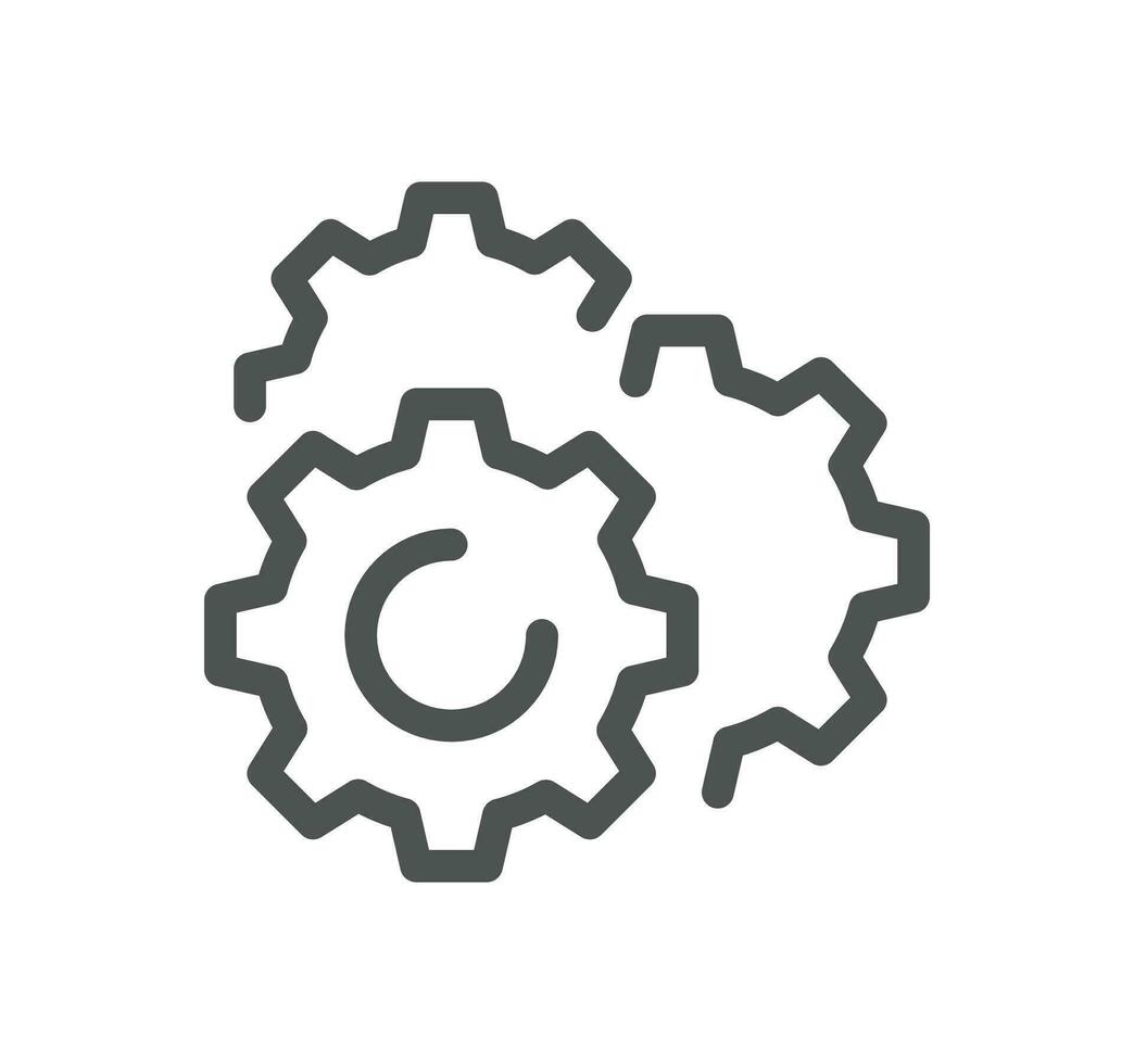 Engineering design related icon outline and linear vector. vector