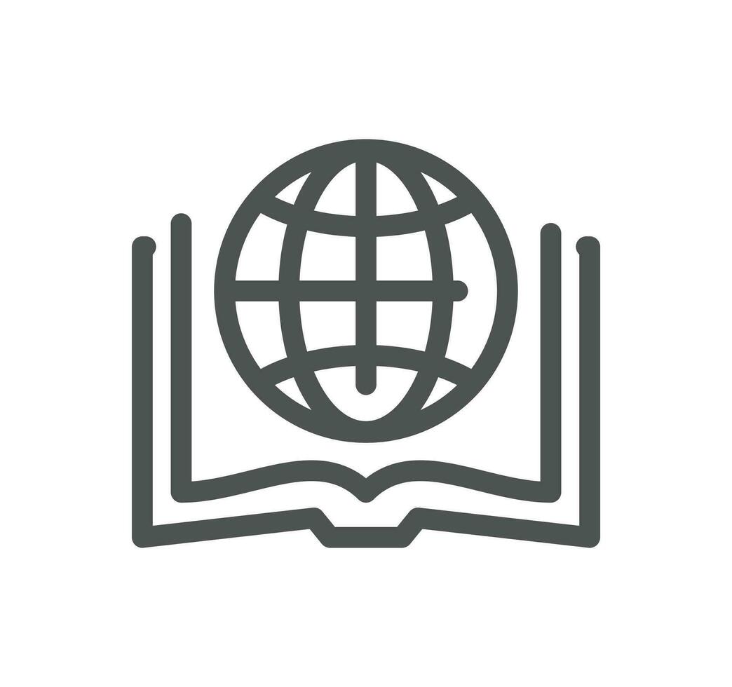 Online education related icon outline and linear vector. vector