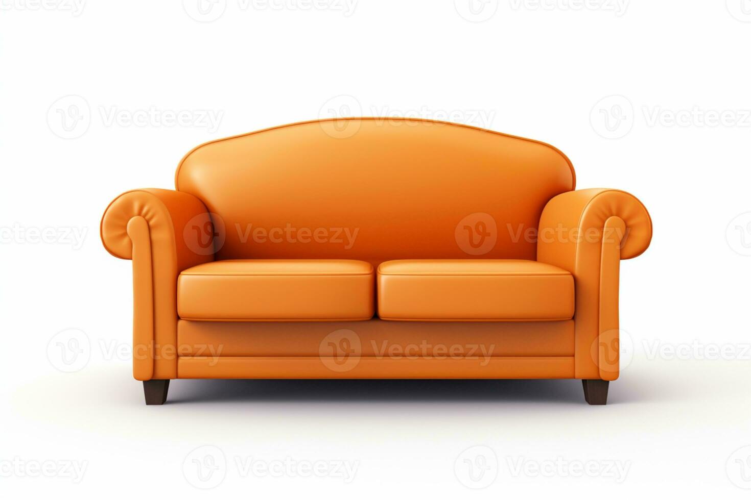 Sofa on isolated White background ai generative photo