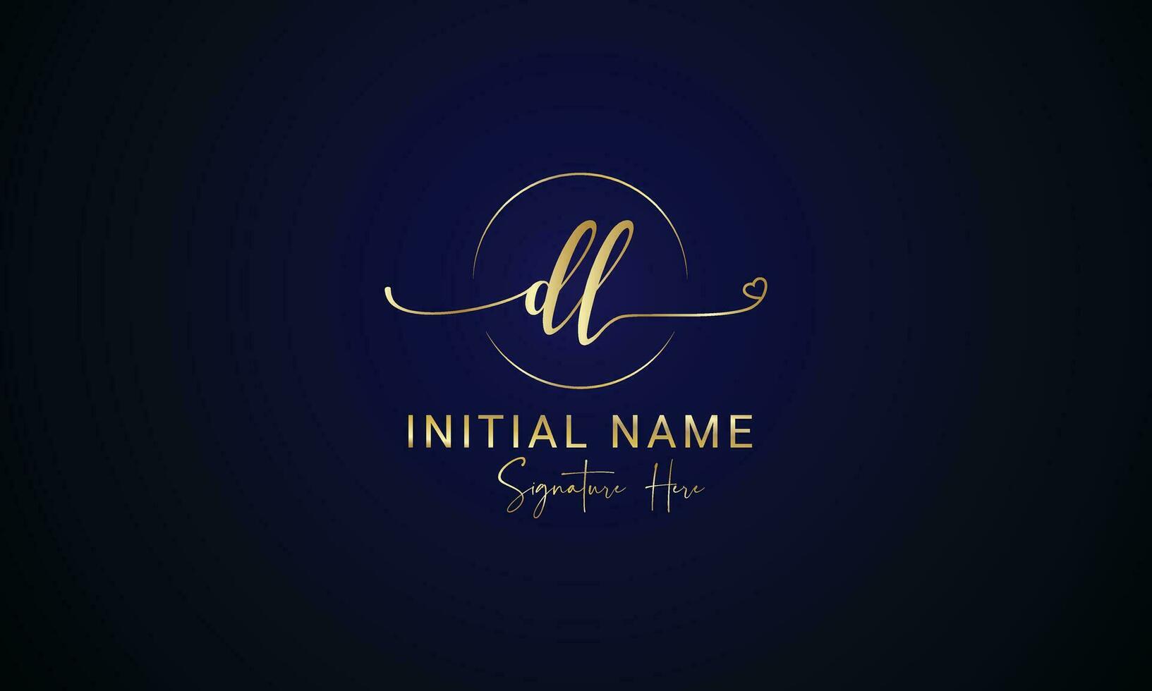 Initial DL, LD, D and L Letter Luxury-Premium Logo vector