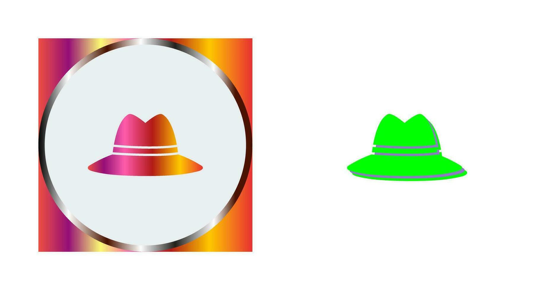 icono de vector de sombrero