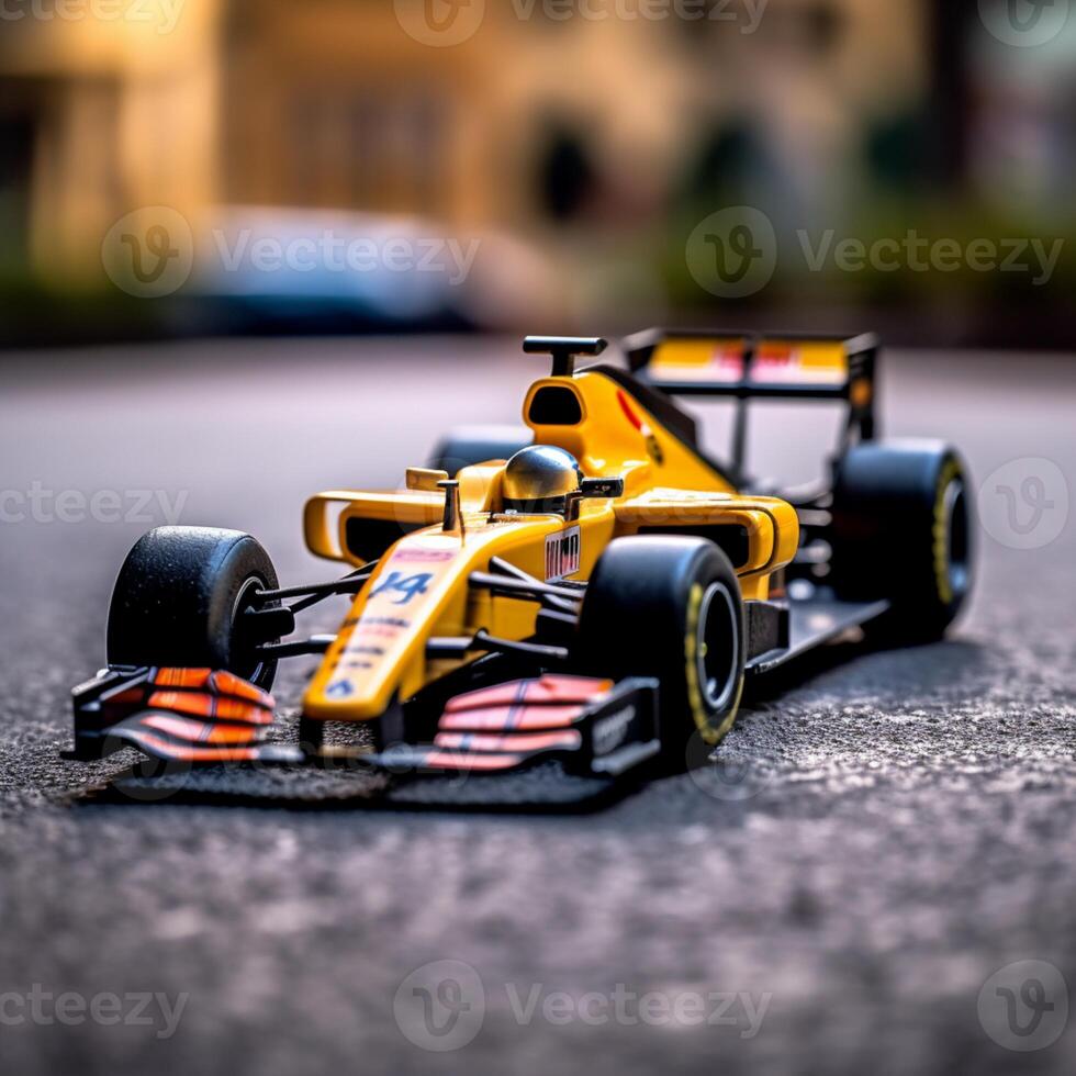 3d rendered mini formula one car f1 AI Generative photo