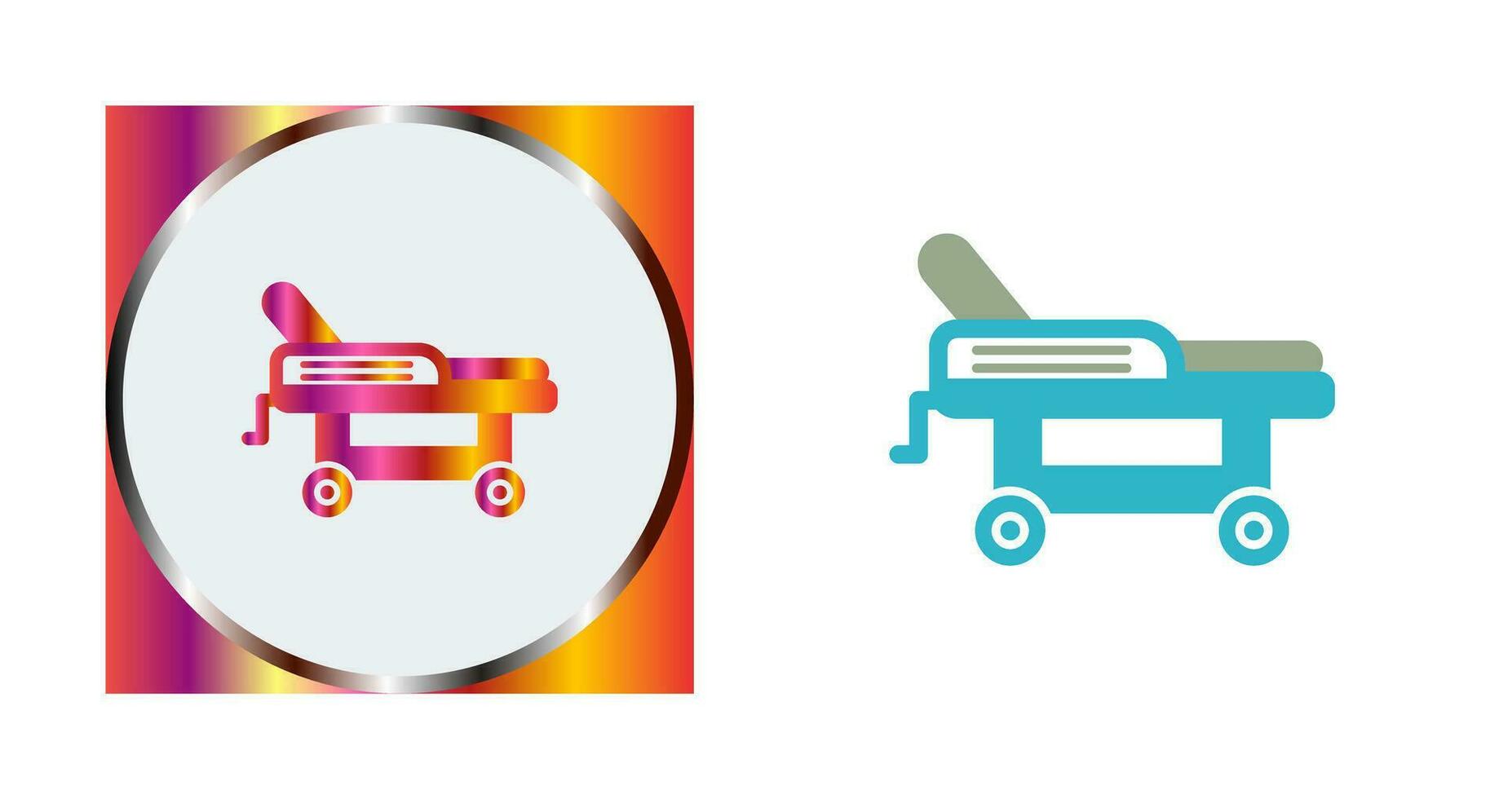 Hospital Bed Vector Icon