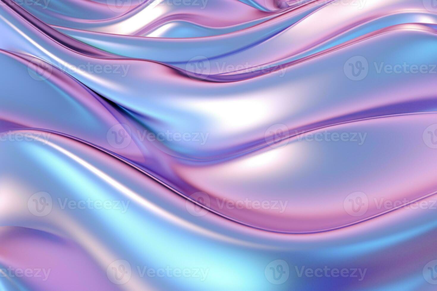 Realistic Metallic holographic iridescent gradient background ai generative photo