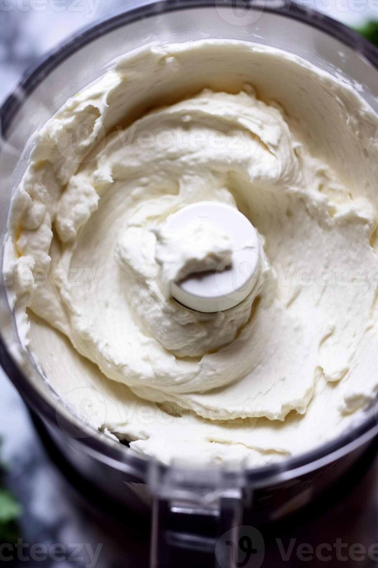 Beating of homemade mayonnaise with olive oil Mix ingredients for sauce