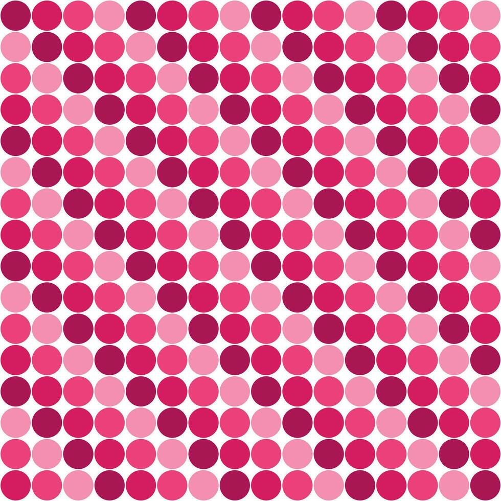 Pink tile background, Circle mosaic tile background, Tile background, Seamless pattern, Mosaic seamless pattern, Mosaic tiles texture or background. Bathroom wall tiles, swimming pool tiles. vector