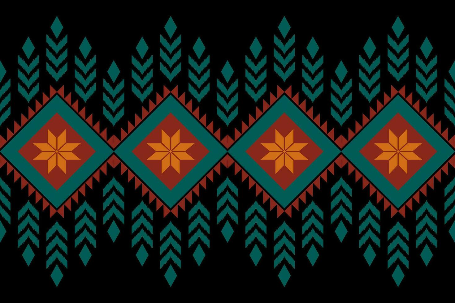 ethnic geometric seamless pattern. Geometric ethnic pattern can be used in fabric design for clothes, decorative paper, wrapping, textile, embroidery, illustration, vector, carpet vector