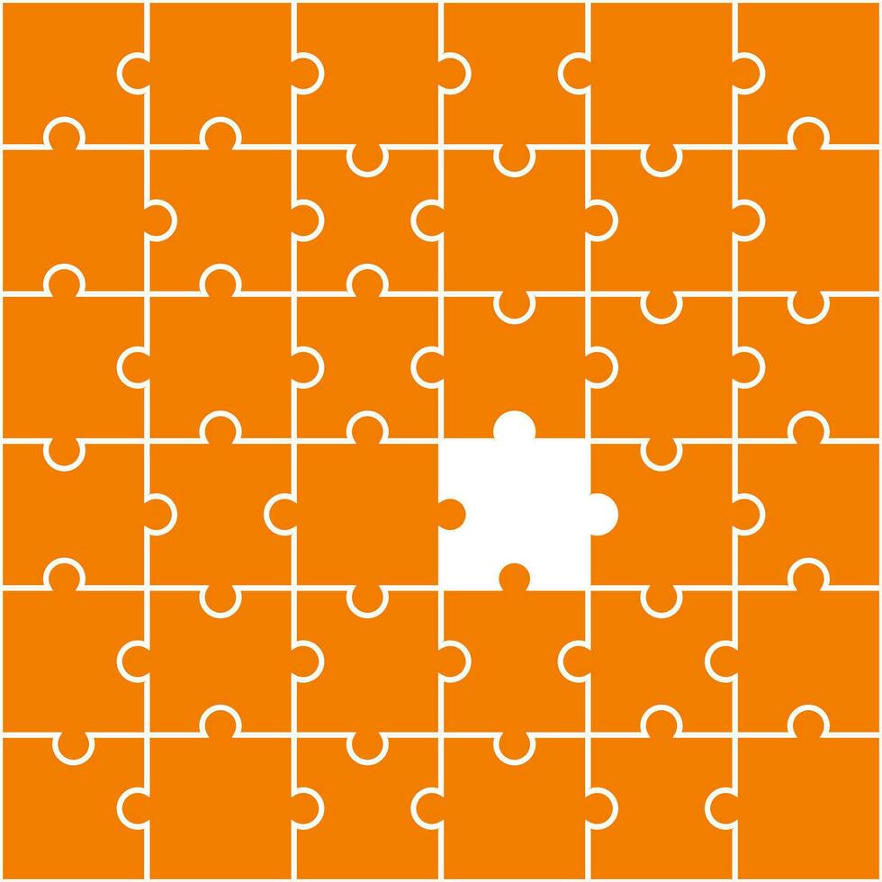 Orange jigsaw pattern. jigsaw line pattern. jigsaw seamless pattern. Decorative elements, clothing, paper wrapping, bathroom tiles, wall tiles, backdrop, background. vector