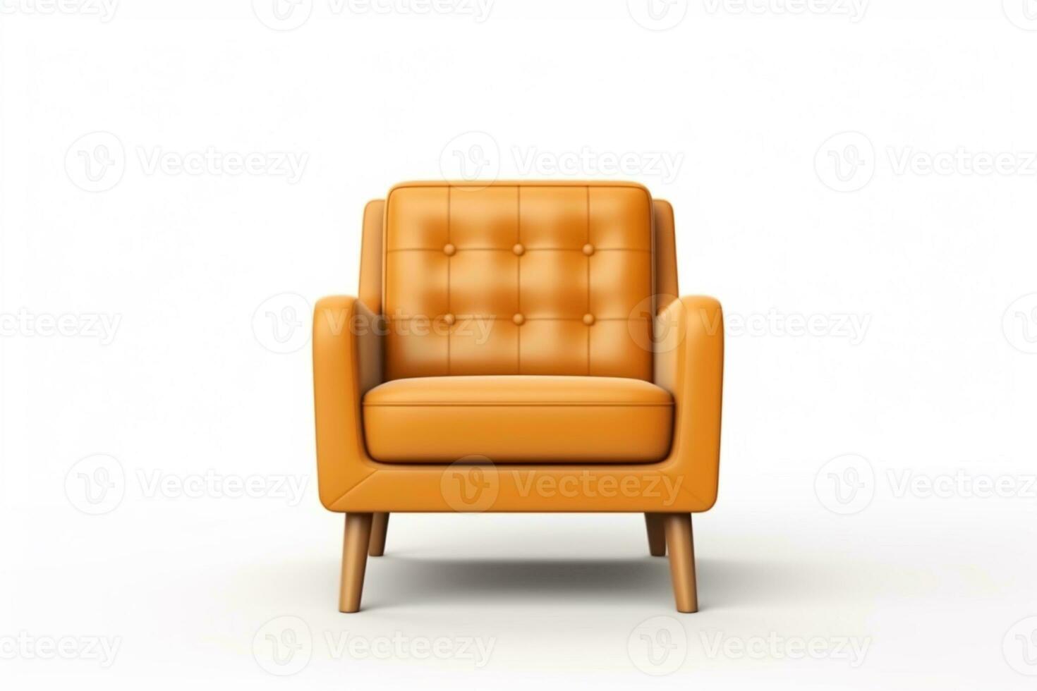 moderno soltero sofá en aislado blanco antecedentes ai generativo foto