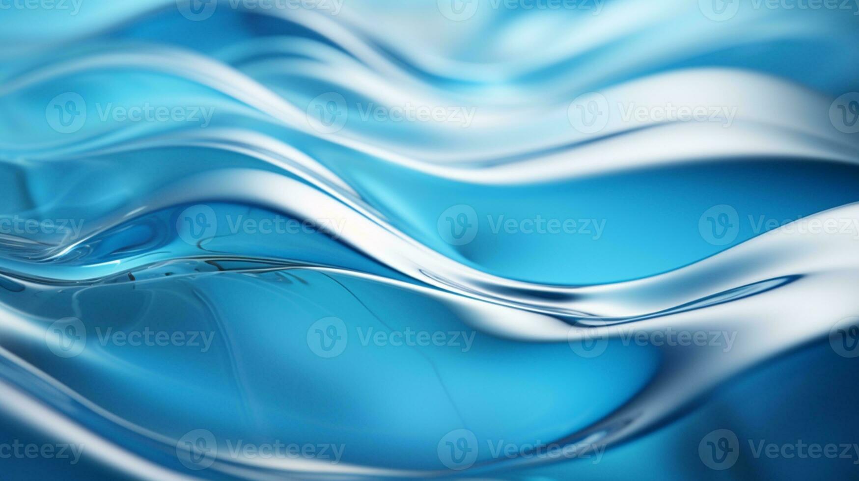 3d abstract iridescent wavy background. vibrant liquid reflection surface. neon holographic fluid distortion AI Generative photo