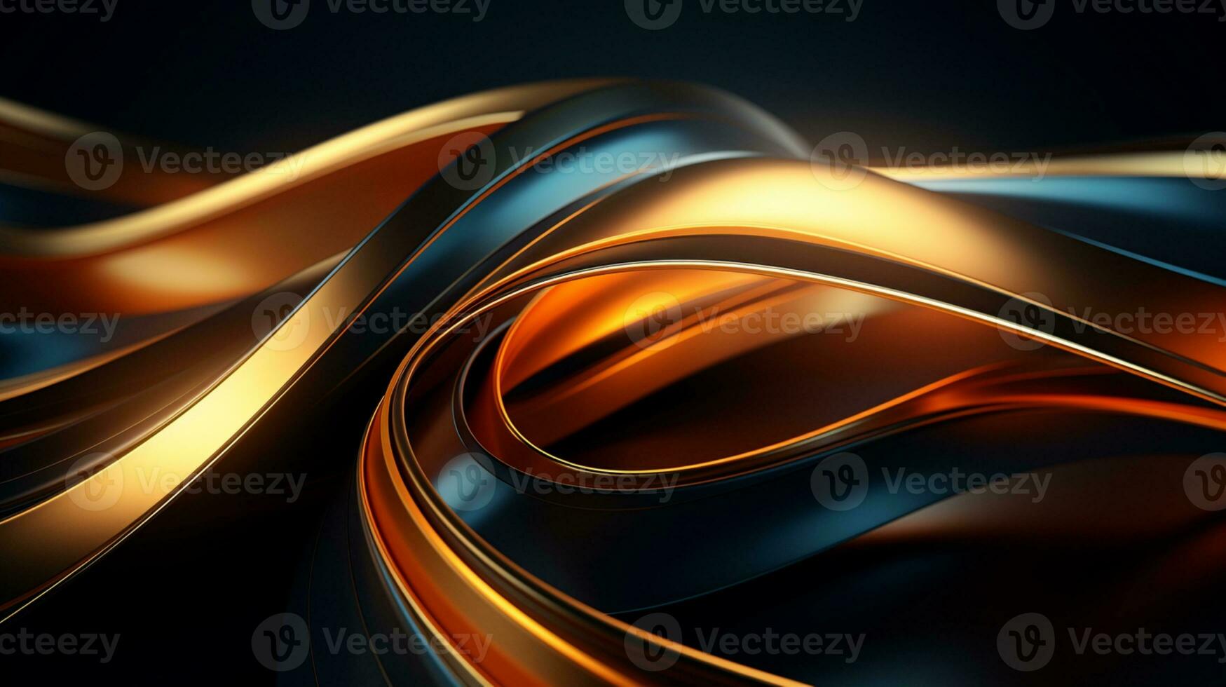 3d royaliridescent wavy background. vibrant liquid reflection surface. neon holographic fluid distortion AI Generative photo