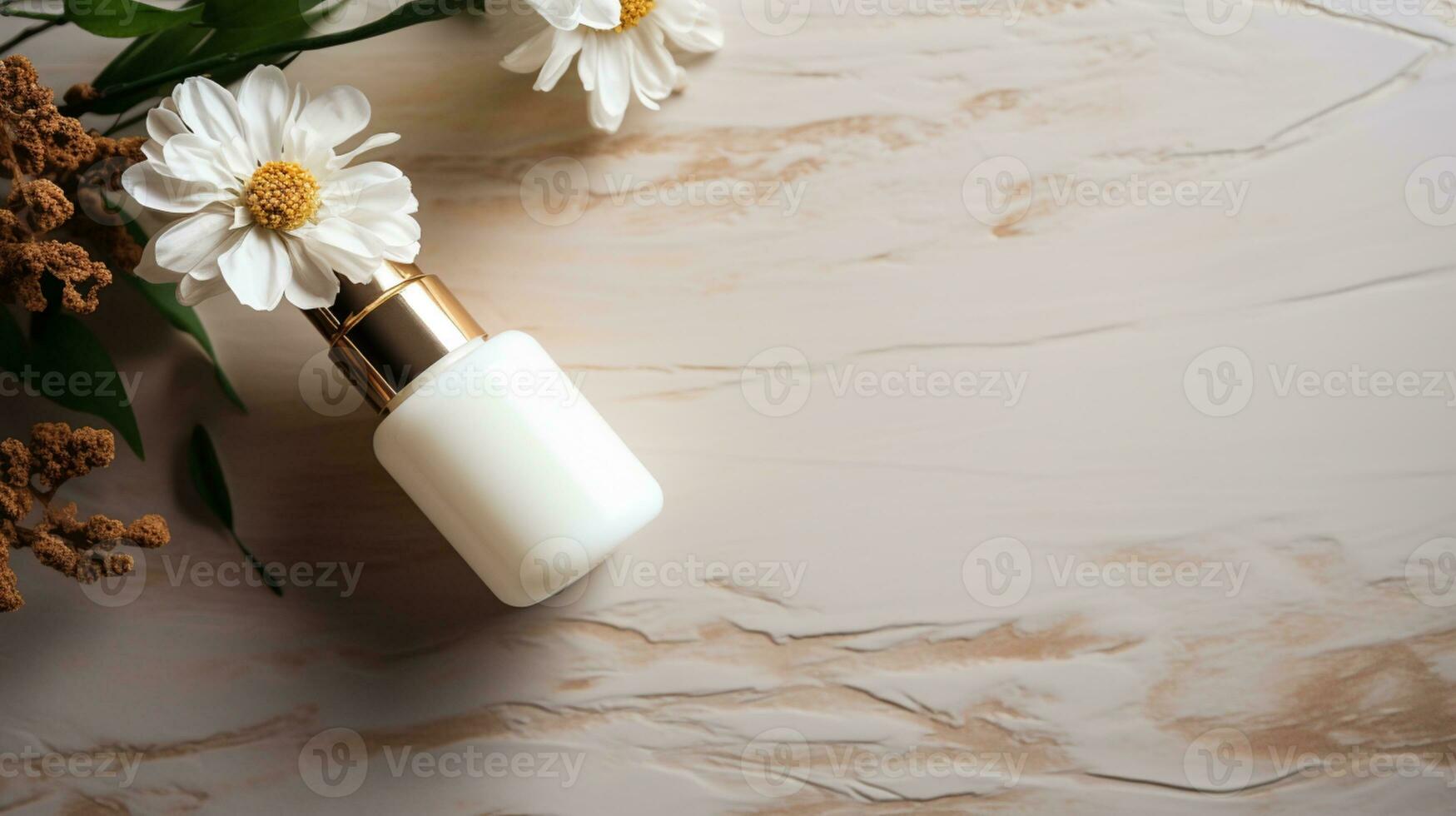 skin care product bottle, shampoo, lotion, with neural background AI Generative photo