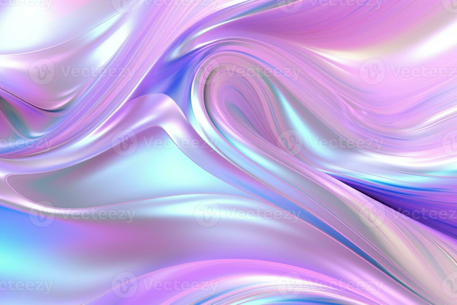 Realistic Metallic holographic iridescent gradient background ai generative photo