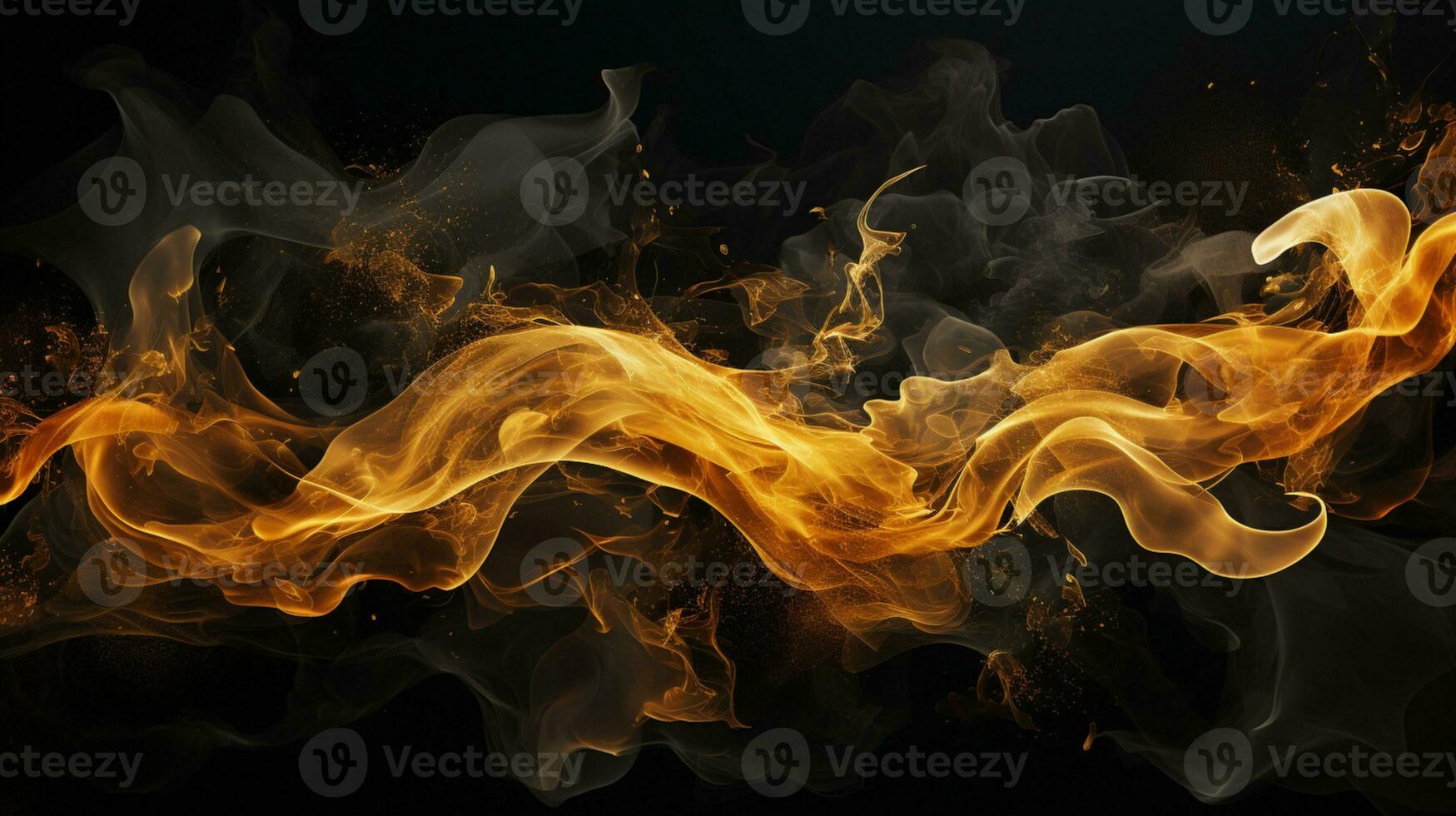 Abstract Golden splash background AI Generative photo