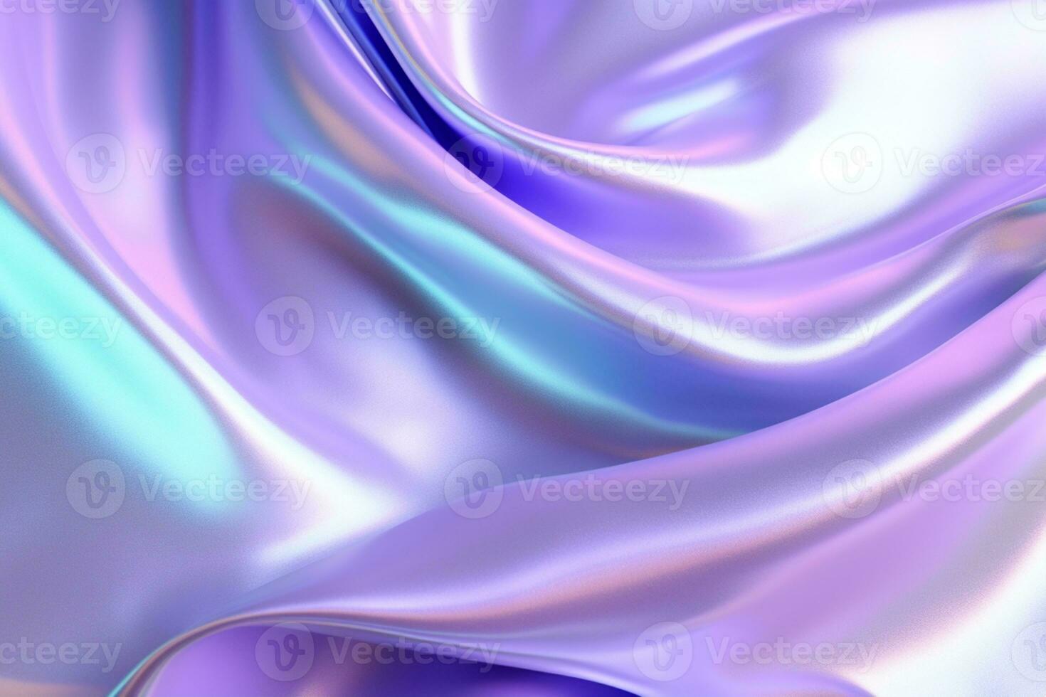 Realistic Metallic holographic iridescent gradient background ai generative photo