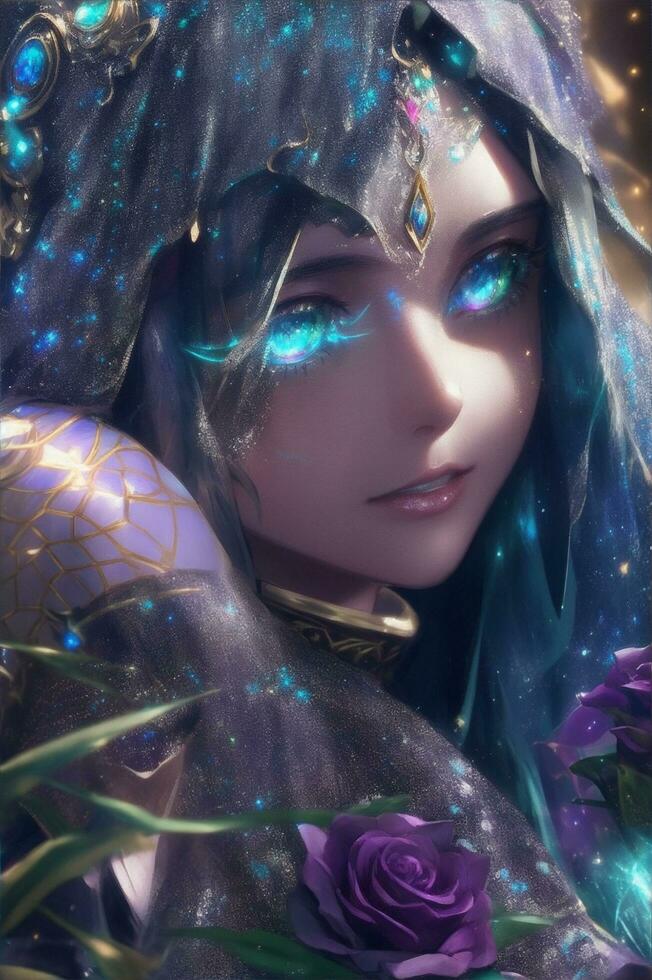 Galaxy Goddess Ai Generative photo