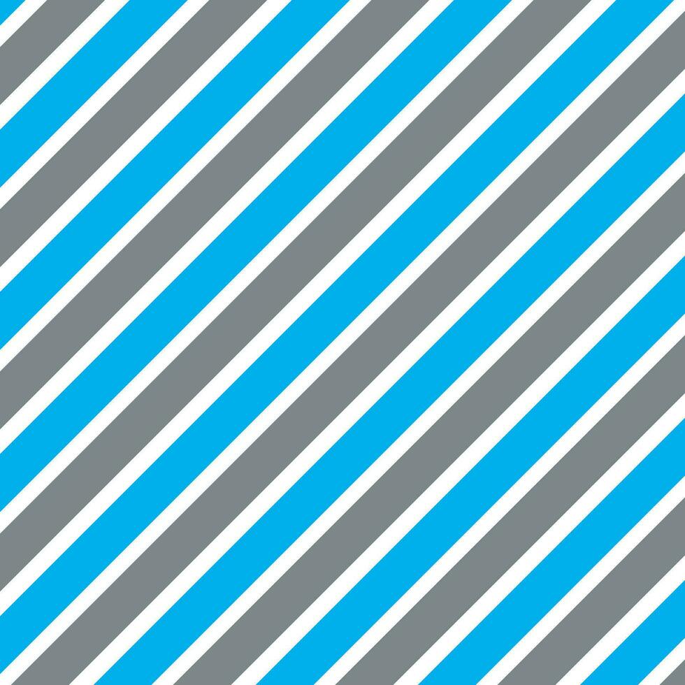 simple abstract metal silver grey and sky color daigonal line pattern vector