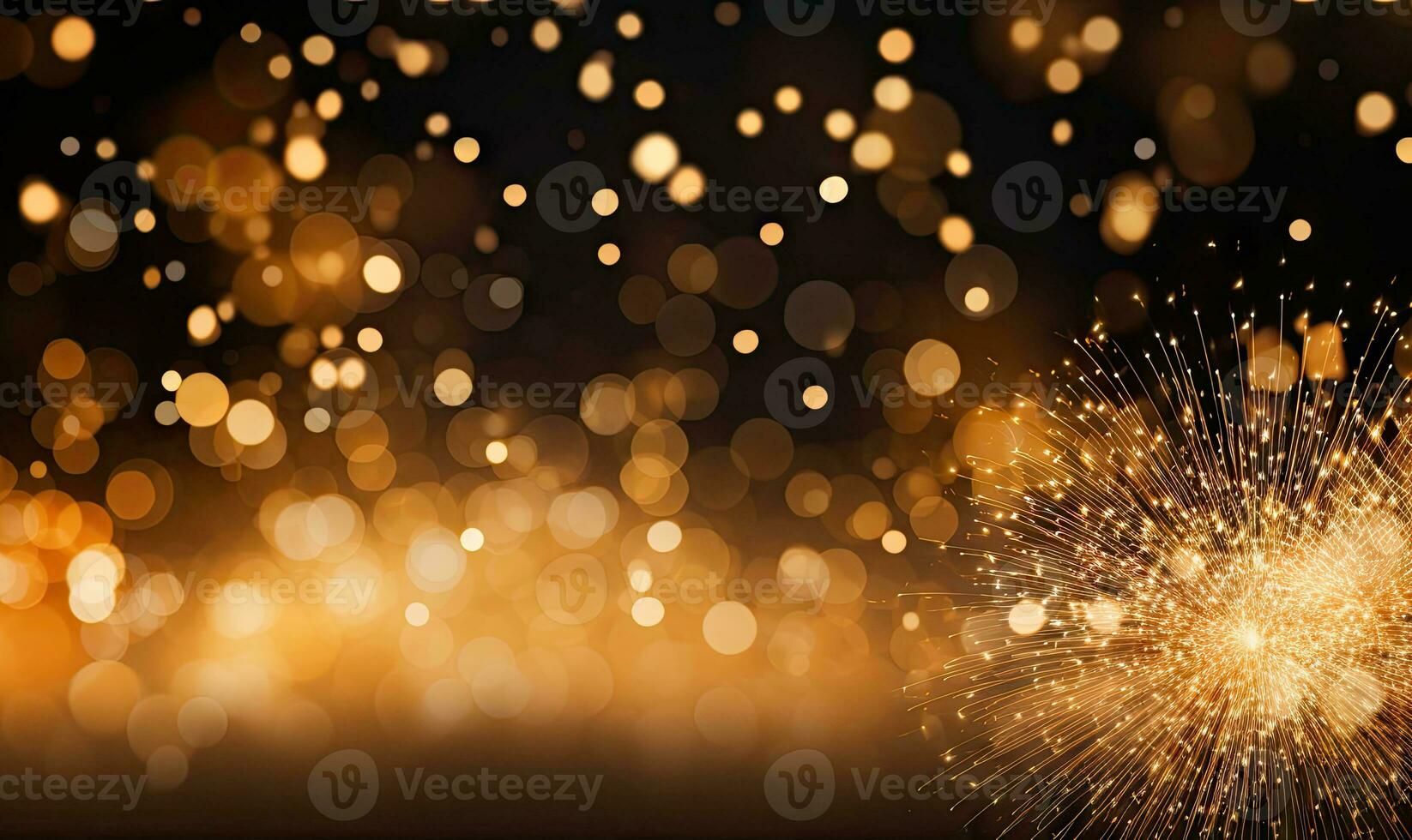 Dramatic bokeh and sparklers dance. Created with AI photo