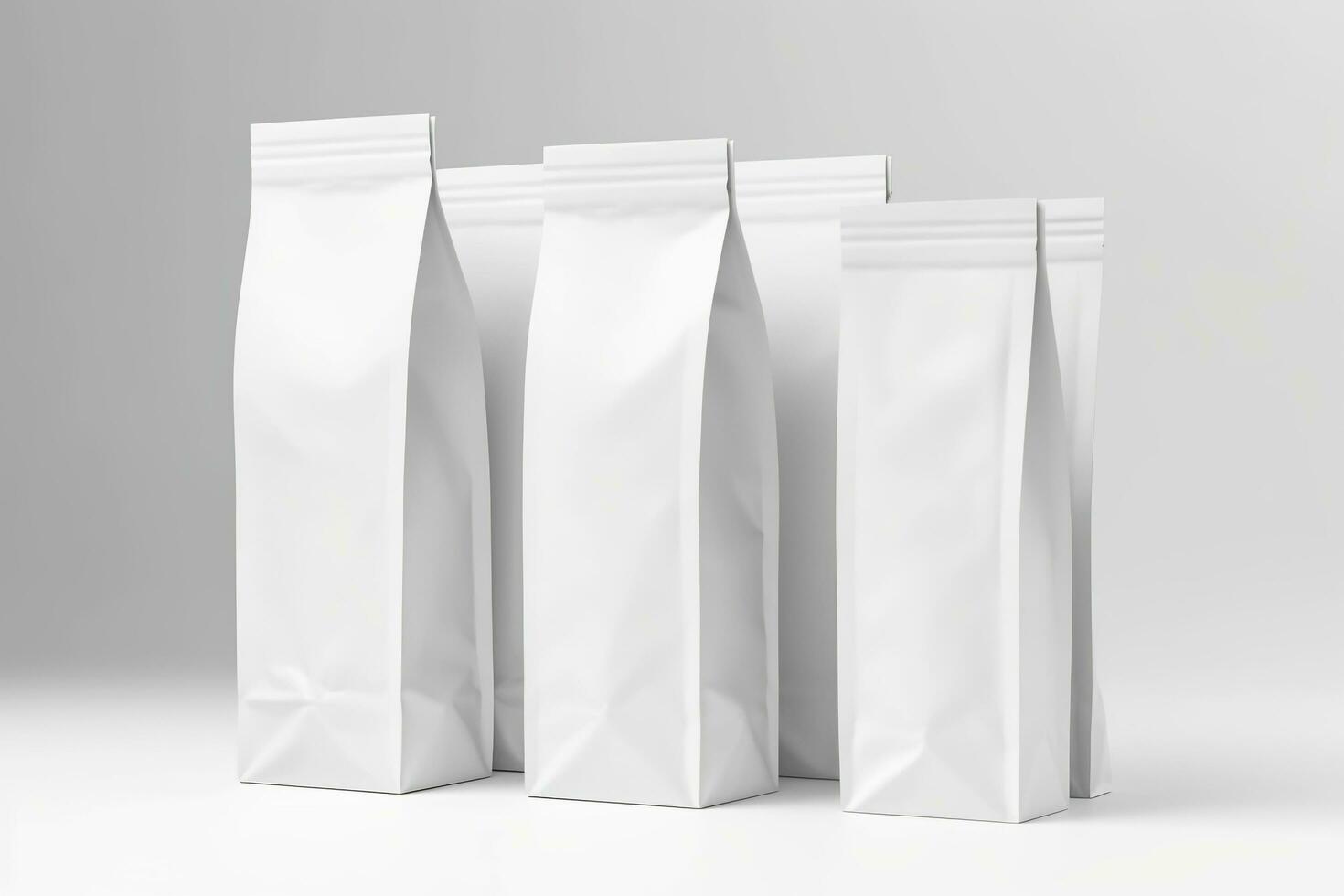 Blank Bag mockup design on white background. Generative AI photo