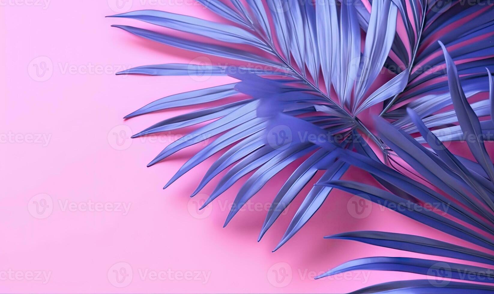Background with tropical leaves palm and monsters. For banner, postcard, book illustration. Created with generative AI tools photo