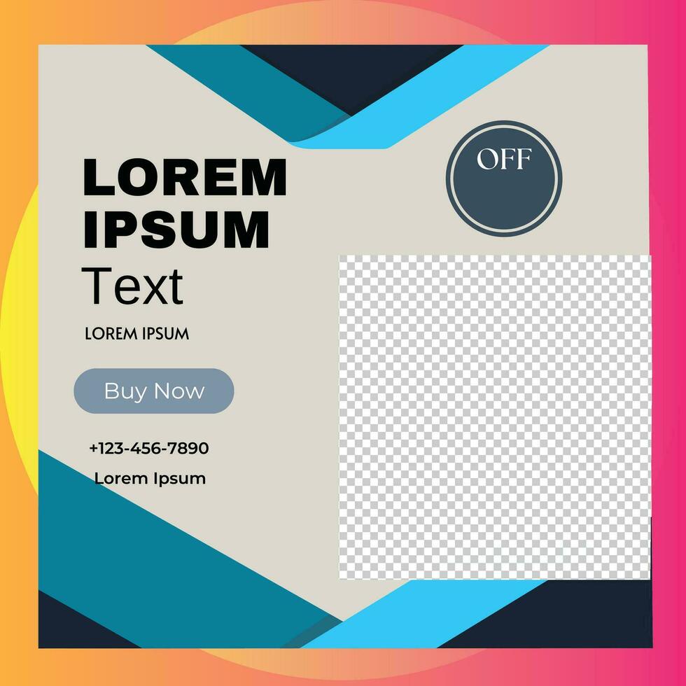 Editable square banners. Post template design. Social Media Post Promotion. Web ads. Sale post design premium vector illustration