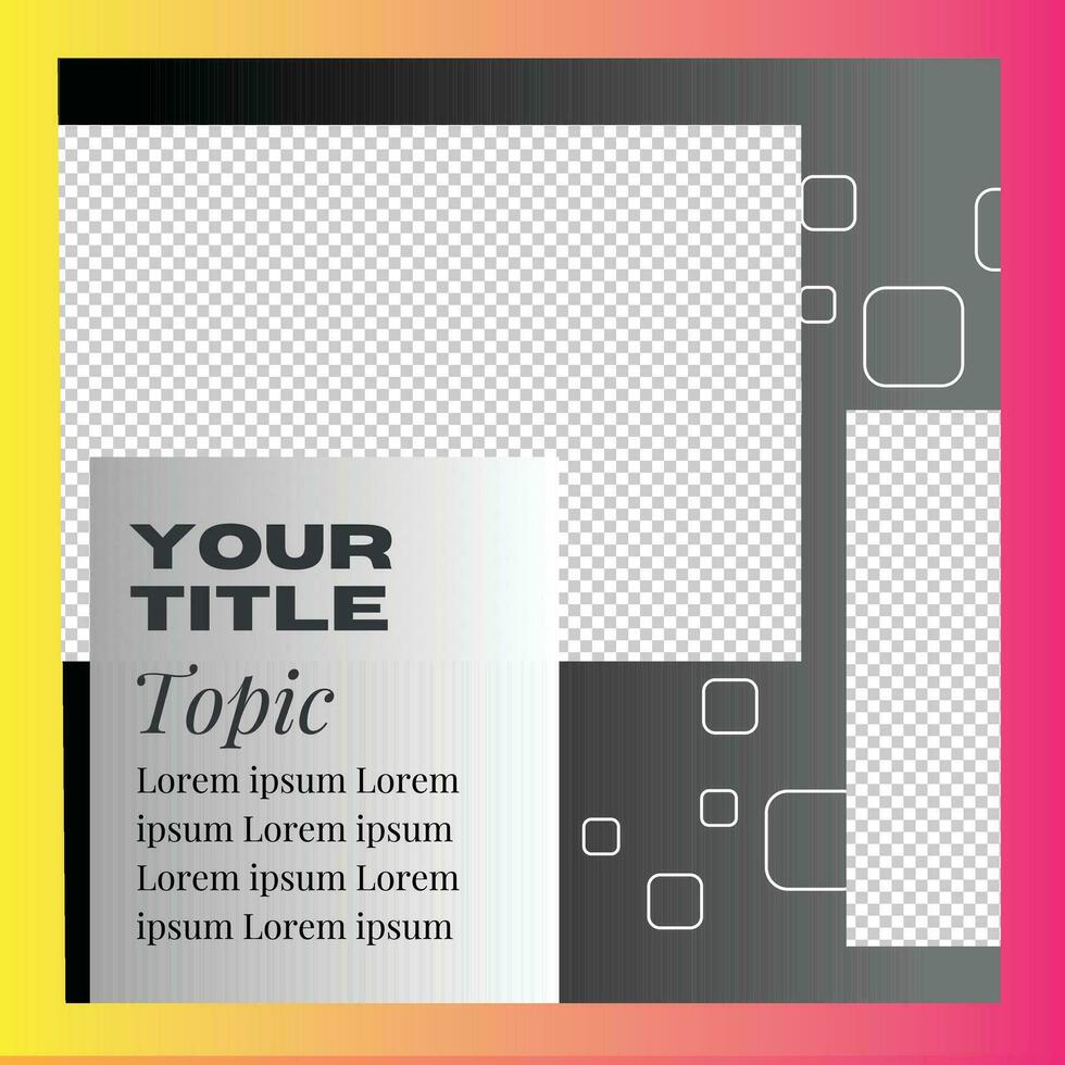 Editable square banners. Post template design. Social Media Post Promotion. Web ads. Sale post design premium vector illustration