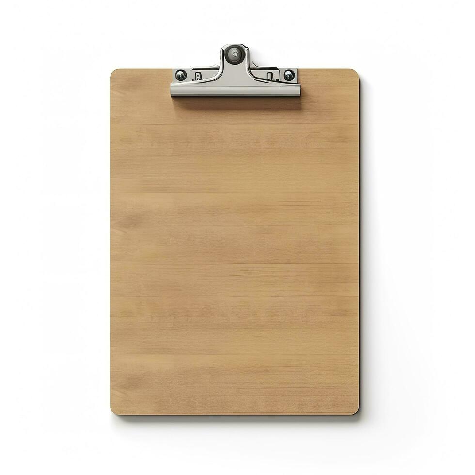 Clipboard is isolated on white background. Generative AI photo