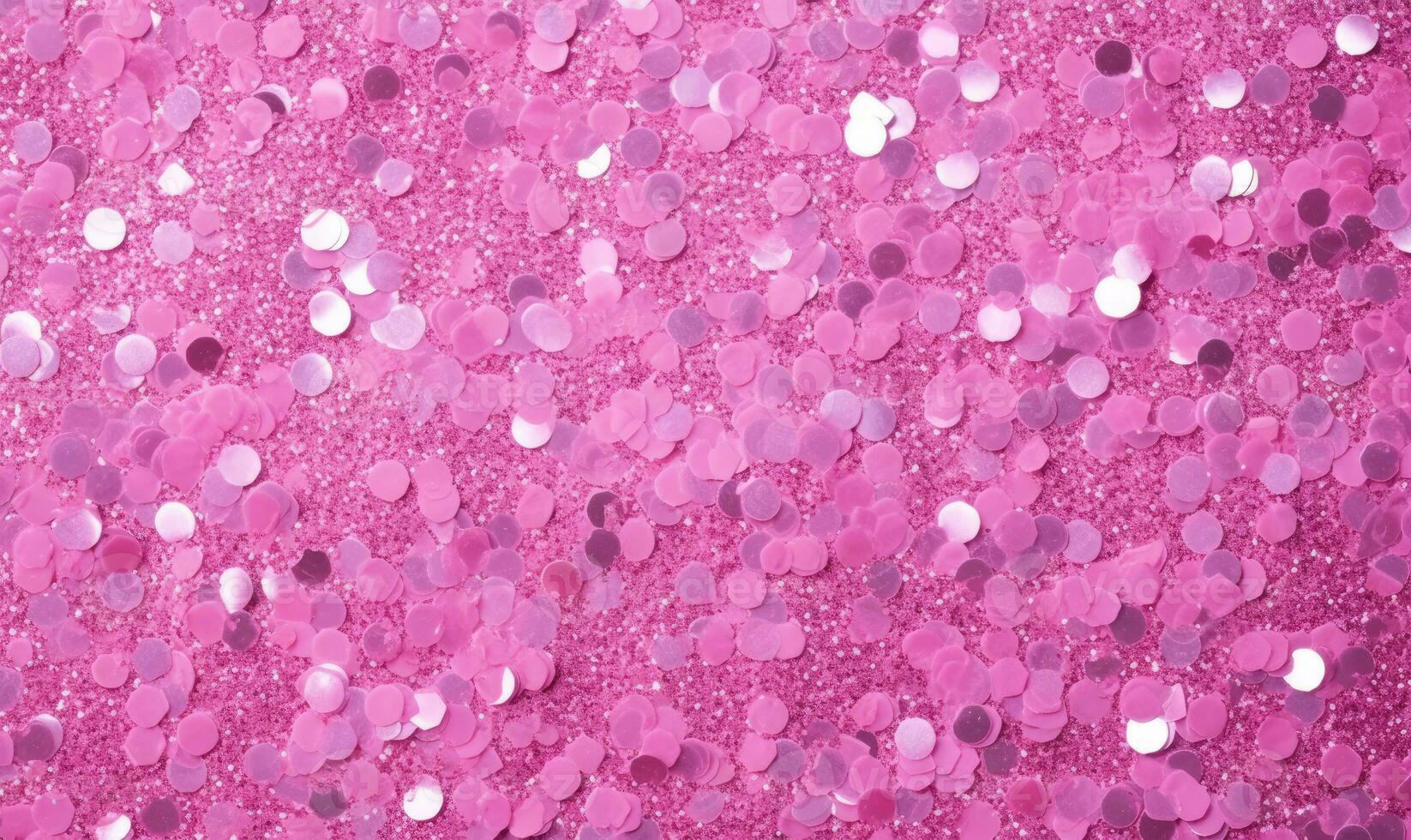 Vibrant pink sequins shimmering. Created with AI photo
